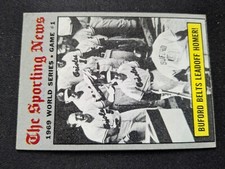 1970 Topps Baseball Card # 305 World Series Game 1 - Buford Belts Homer (VG)