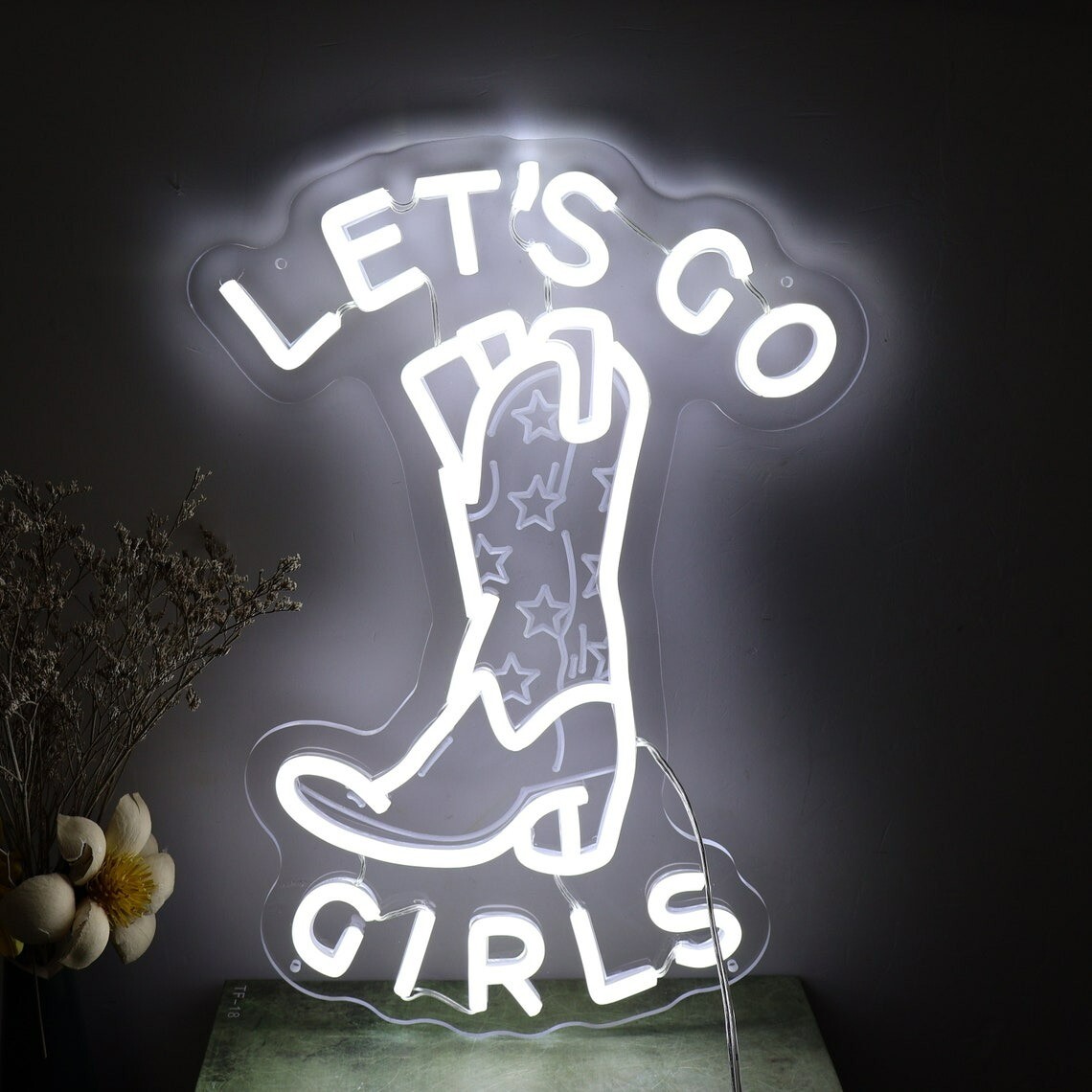 Cowgirl Led Lights,Cowboy Boots Neon Sign,Led Sign for Bachelorette Party