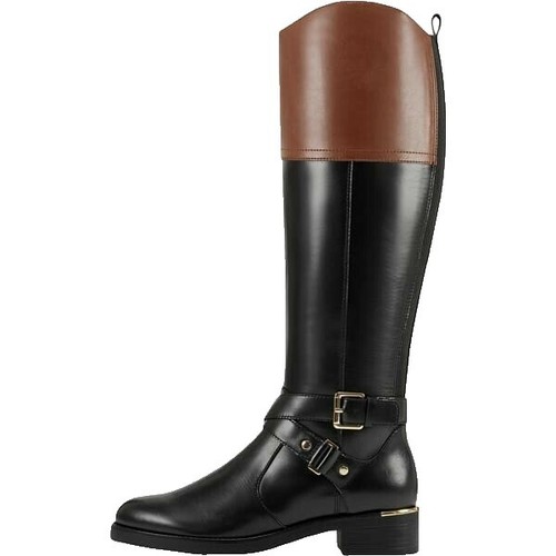 Bandolino Cassia Brown Leather High Boots Size 9 m | eBay Bandolino brown Cassia boot leather and fabric main image 0