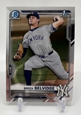 2021 Bowman Draft Chrome Brock Selvidge #BDC-24 1st Yankees Baseball Card