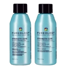 PUREOLOGY STRENGTH CURE SHAMPOO & CONDITIONER TRAVEL SIZE SET / NEW 2025 BOTTLES