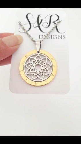 Personalised Hand Stamped Charm Necklace Design your Own. - Video 1 of 1