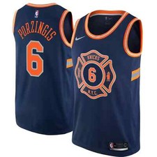 Kristaps Porzingis New York Knicks Nike City Edition Swingman Jersey Men's NBA