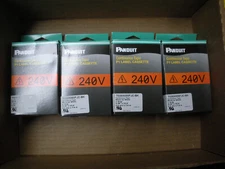 Panduit P1 label cartridge cassette 3/8 x 25ft T038X000FJC-BK BK on WHT lot of 4
