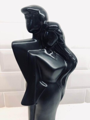 Lindsey B. Style Vintage 1980s Art Deco Porcelain Statue