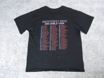 Backstreet Boys T-Shirt Adult XL DNA World Tour Short Sleeve Music