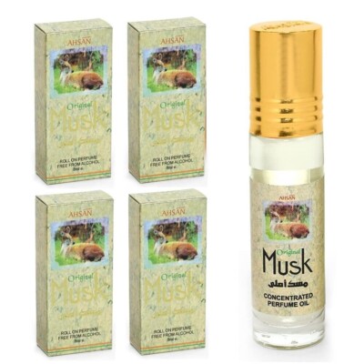 Ahsan Original Musk Attar For Men & Women & Long Lasting Pack Of 4