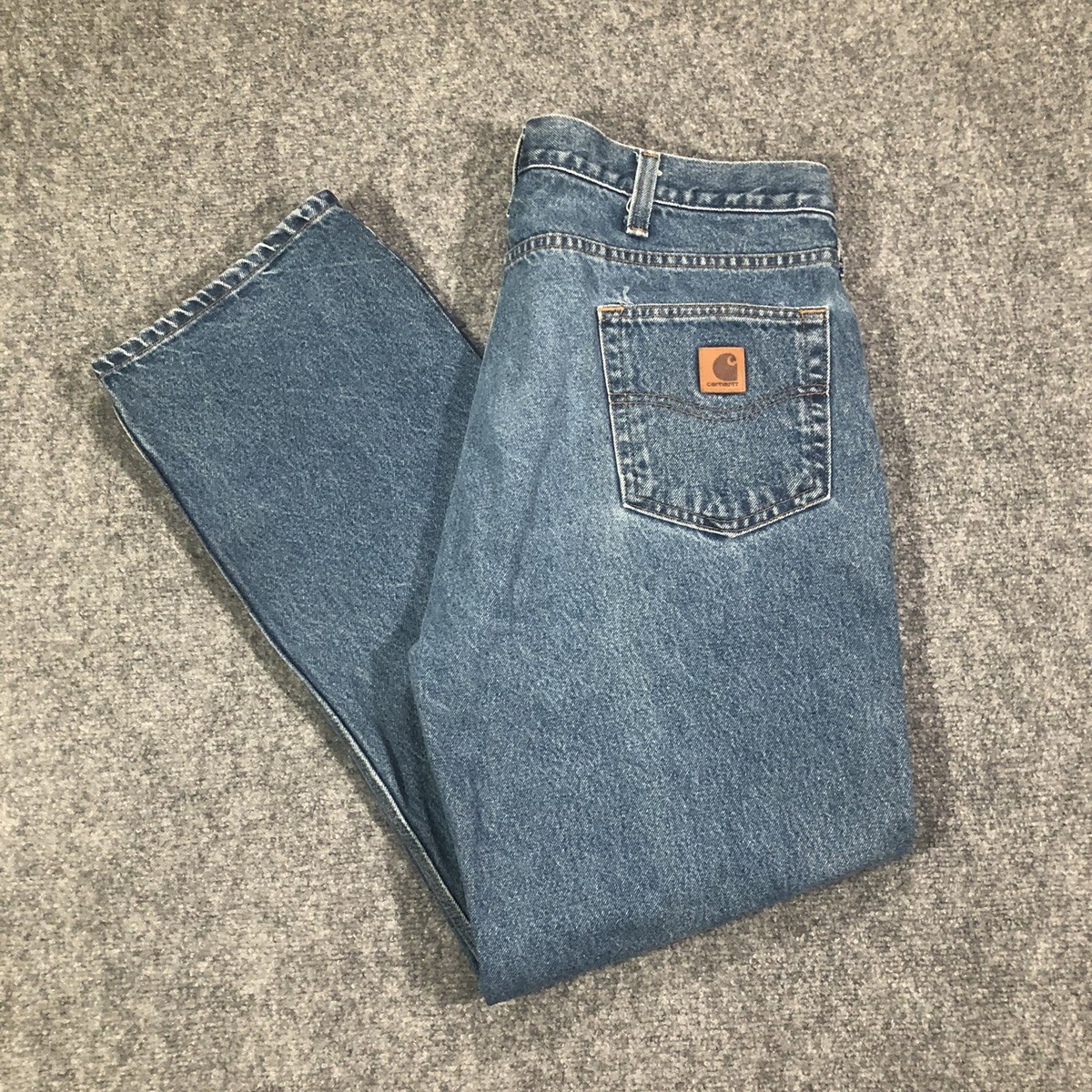 【関送込み】Argue Culture*jeans*unisex/T240003 Carhartt Denim Blue Jeans B480 DVB 40 x 30 Traditional Fit