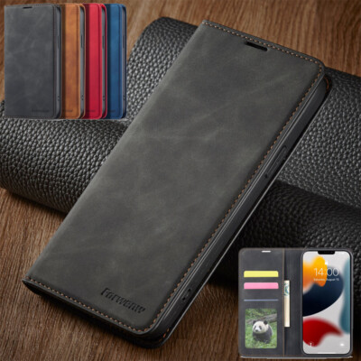 Handy Hülle Für iPhone 17 16 15 14 13 12 Pro Max Plus Magnet Leder Tasche Schutz