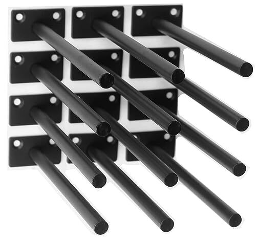 12PCS 8 Inch Floating Shelf Hidden Brackets Wall Mounted Heavy Duty Solid Steel