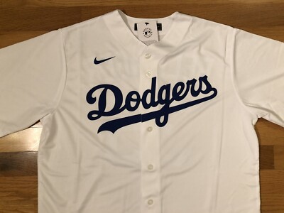 New L Nike Los Angeles Dodgers Cody Bellinger #35 White Jersey MLB