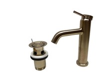 Waschtischarmatur Hansgrohe Tecturis S Standarmatur gebürstetes Bronze 73310140