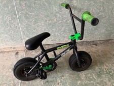 mini rocker bmx bike, black with green,good condition