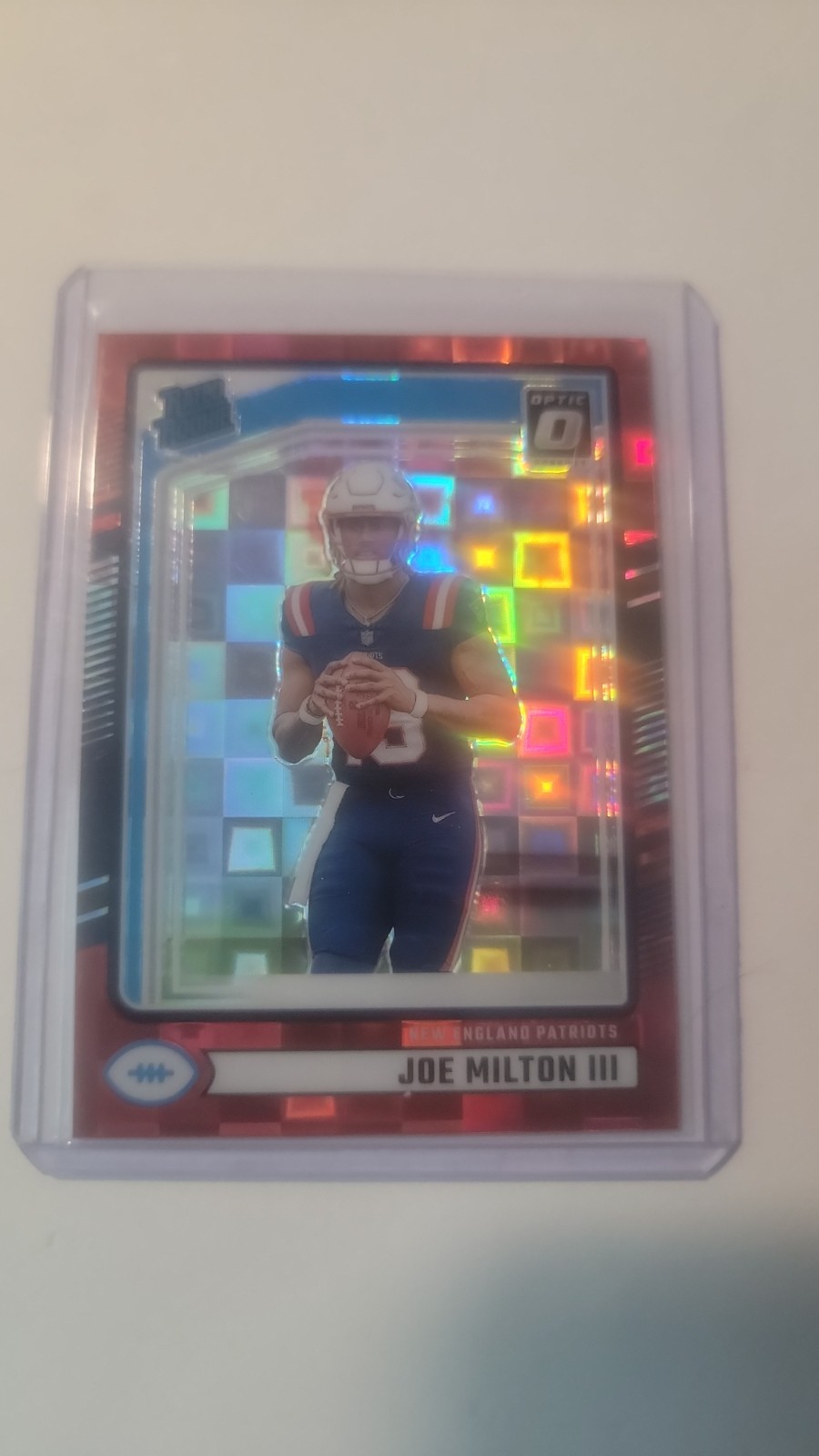 2024 Panini Donruss - Rated Rookie Joe Milton III #319 Optic Preview Red Pandora