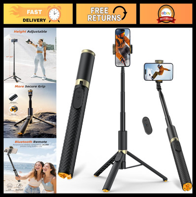 Portable Phone Tripod & Selfie Stick with Remote, 62'' Extendable Stand for Vlogg
