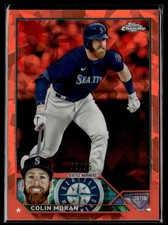 2023 Topps Chrome Sapphire Orange Colin Moran /25 Mariners #514
