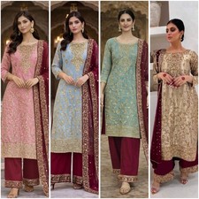 NEW READY TO WEAR COLLECTION 3 PIECE FANCY KURTI WITH PLAZZO AND DUPATTA