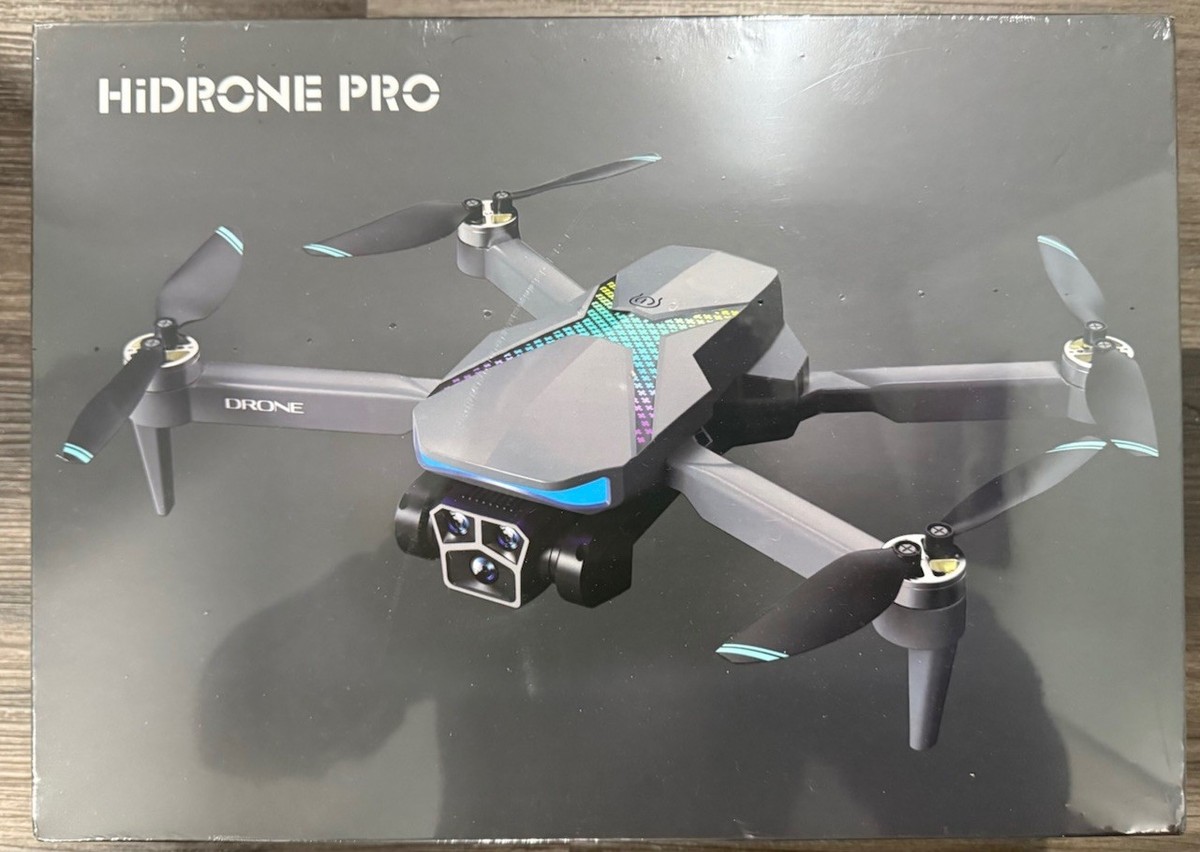 HiDrone Pro Drone With HD Camera Long Range Drone ,GPS New Sealed Box