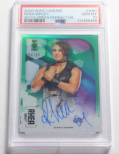2020 WWE Chrome ARH Rhea Ripley Green Refractor 94/99 Autograph PSA 10 1st NXT