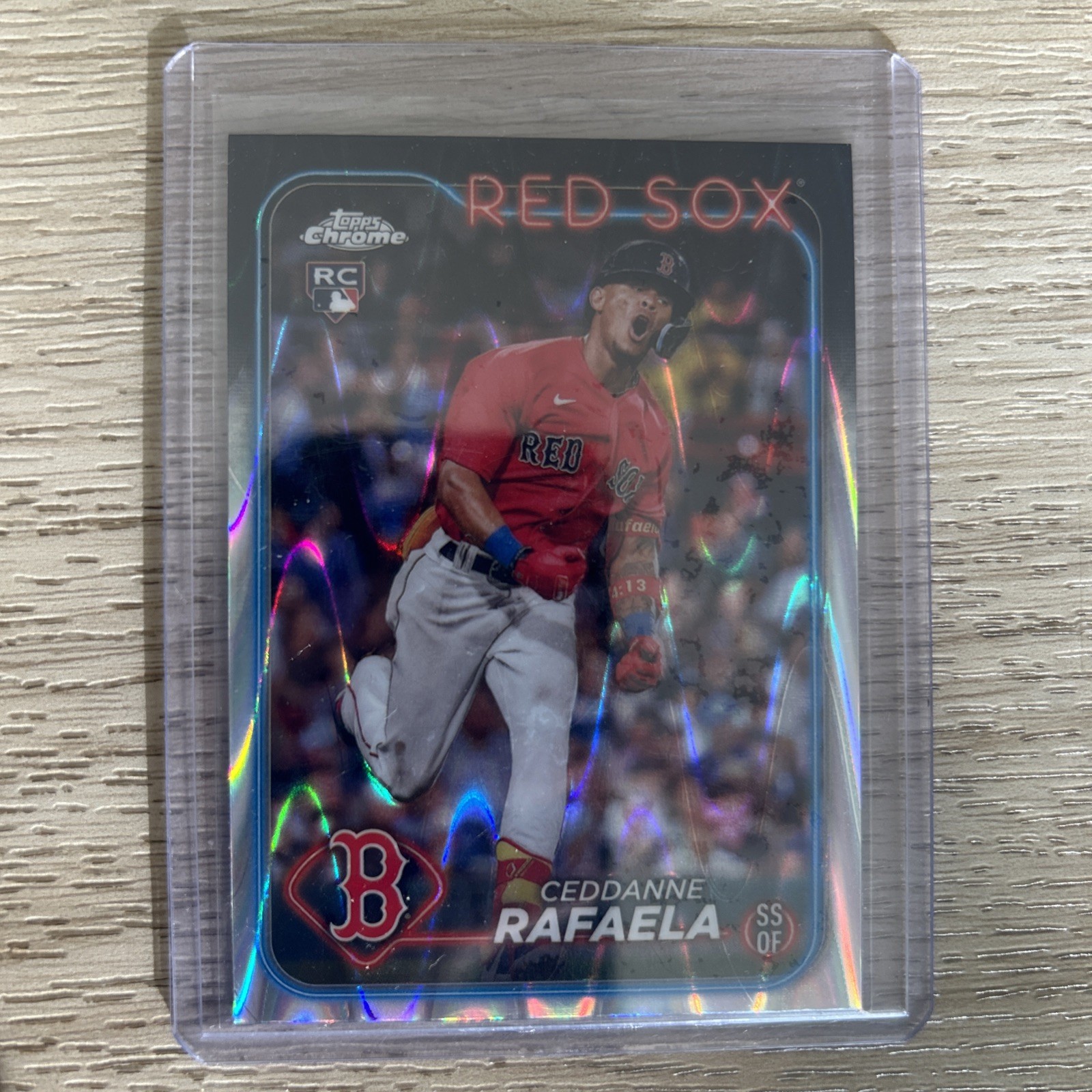 2024 Topps Chrome - Ceddanne Rafaela #118 RayWave Refractor (RC)