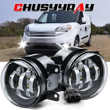 Clear Front Bumper Fog Light Driving Lamp Pair For RAM PROMASTER CITY 2015-2022