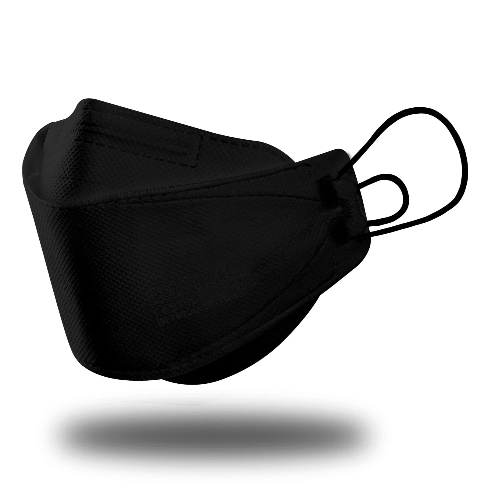 10Pcs Large Black KF94 Protective and Safety Face Mask for Adult, 4-Layer Fil...