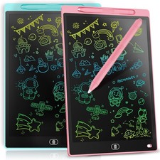 2-pack LCD Kids Writing Tablet Electronic Colorful Drawing Board 8.5" Long 03 