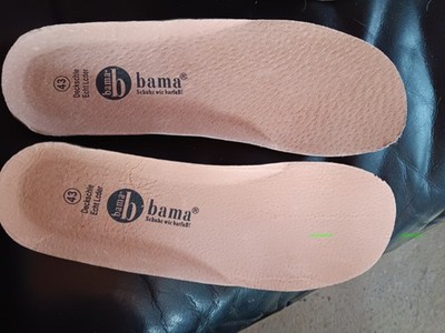 Bama  Paar Echtleder Einlegesohlen Aktivkohle Einlagen gegen Geruch Gr. 43