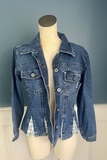 Vintage 1994 GUESS Jeans USA Denim Jacket Made In USA Fitted Western Womens L