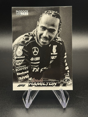 2024 Topps Paddock Pass Formula 1 F1 Lewis Hamilton Black & White B&W #56 SP