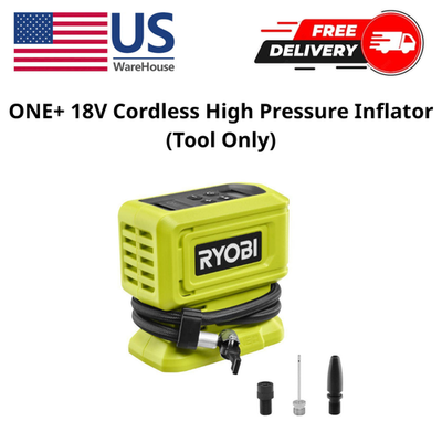 #ad RYOBI 18V Cordless High Pressure Digital Inflator Air Compressor Tire Pump $41.95