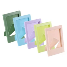 5 Pcs Mini Picture Frames 2.4 x 3.5 Inch Rectangle Photo Frame, Multicolor