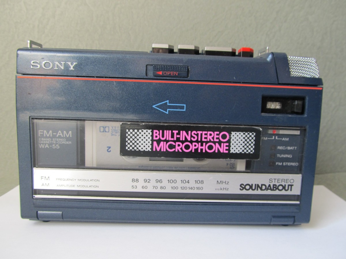 SONY WA-55 カセットプレーヤー Sony Wa-55 Portable Cassette Player