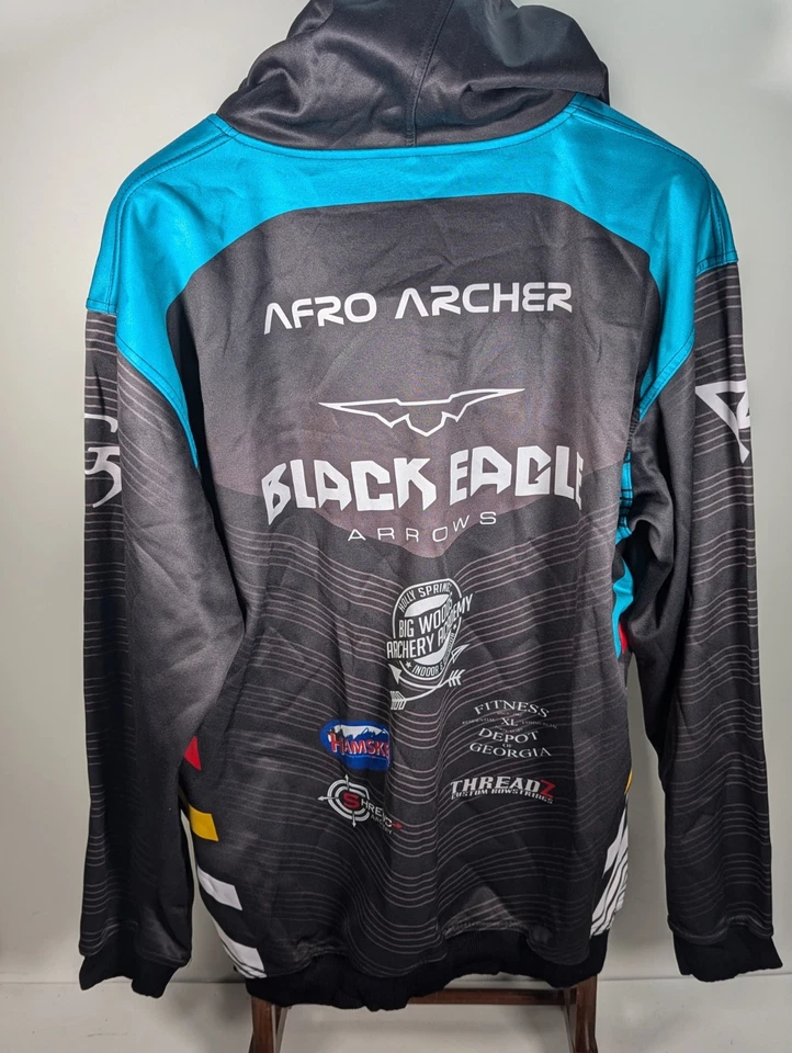Sudadera con Capucha Black Eagle Arrows Pro Staff Competition - Talla XXL - TRU BALL Tiro con Arco Afro Foto 4 de 4