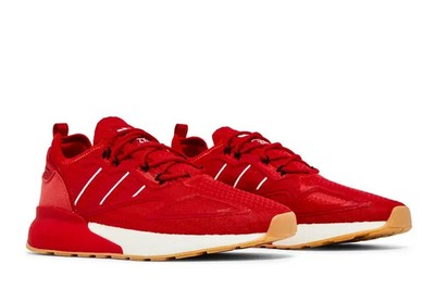 Adidas Mens ZX 2K Boost Scarlet Gum RED Size US 11
