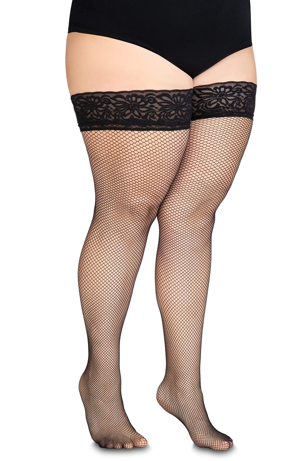 Annes styling Calze Rete Rete Calze Calze Calze Calze In Silicone Pizzo (k0t)