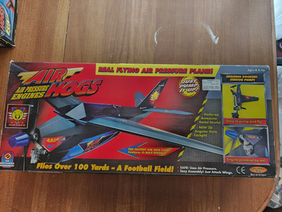 Spin Master Toys Air Hogs V-Wing Avenger Airplane w/ Air Pressure Engine New!