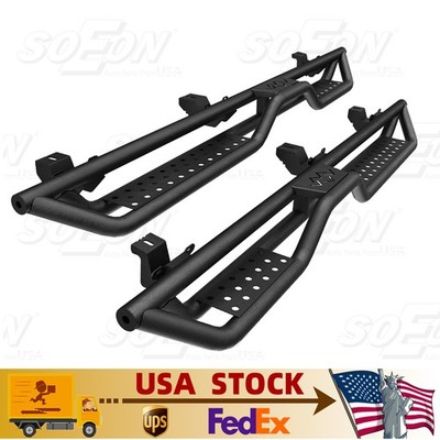 Drop Running Boards For 2007-2018 Jeep Wrangler JK 4 Doors Side Steps Nerf Bars