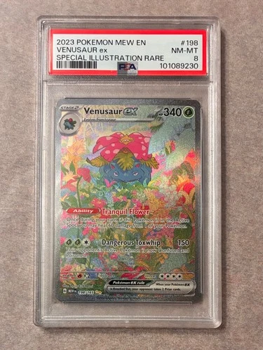 Venusaur ex 198/165 Sv: Scarlet & Violet 151 Holo PSA 8