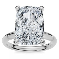 5Ct Cushion Solitaire Diamond Engagement Ring Lab Grown