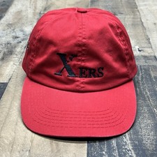 Vintage Xerox Xers Adjustable Hat Strapback Embroidered Red Black Cap