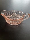 Antique Pink Depression Glass Small Pitcher Creamer Gravy Boat