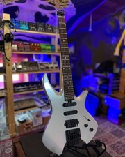 Donner HLX-500 Travel Headless Guitar Solid Body HSS Metallic White Kit
