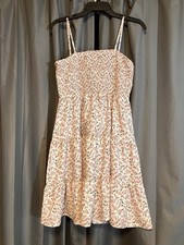 Shein Womens White And  Pink Tank Floral Dress Size XL