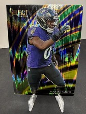 💥2025 Panini Select Club Level Roquan Smith Green And Yellow Shock Ravens