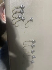 1/32 Oz Minnow Jig Head Wire Keeper Size 4 Mustad Sickle