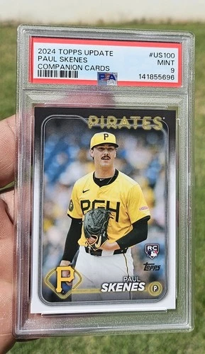 2024 Topps Update Series Companion Cards Paul Skenes Rookie PSA 9 MINT