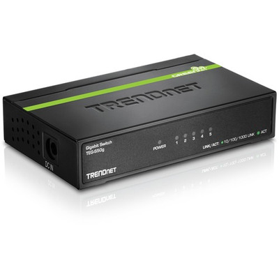 TRENDnet 5-Port Mini Gigabit Switch, TEG-S50g, GREENnet Technology, NDAA + TAA C