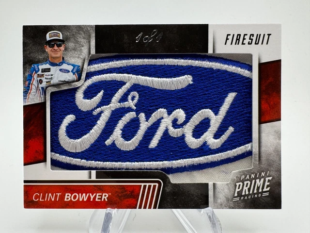 2023 PRIME Racing Clint Bowyer Prime Jumbo Feuerwehranzug Hersteller 1/1 FORD Logo