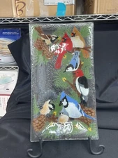 Peggy Karr 14”x8” Rectangular Tray “BIRDS”